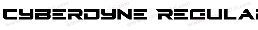 Cyberdyne Regular字体转换